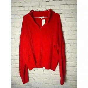 NWT  P. J. SALVAGE Forever Festive Long
Sleeve Top - Scarlett Size S